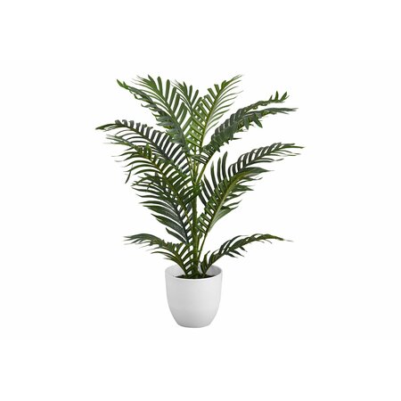 MONARCH SPECIALTIES Artificial Plant, 28" Tall, Palm Tree, Indoor, Faux, Fake, Floor, Greenery, Potted, Real Touch I 9508